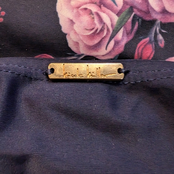 Nicole Miller Two-Piece Floral Swimsuit Size 8 - Picture 3 of 4